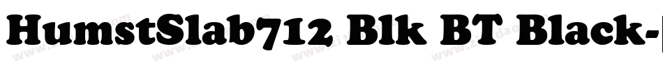 HumstSlab712 Blk BT Black字体转换